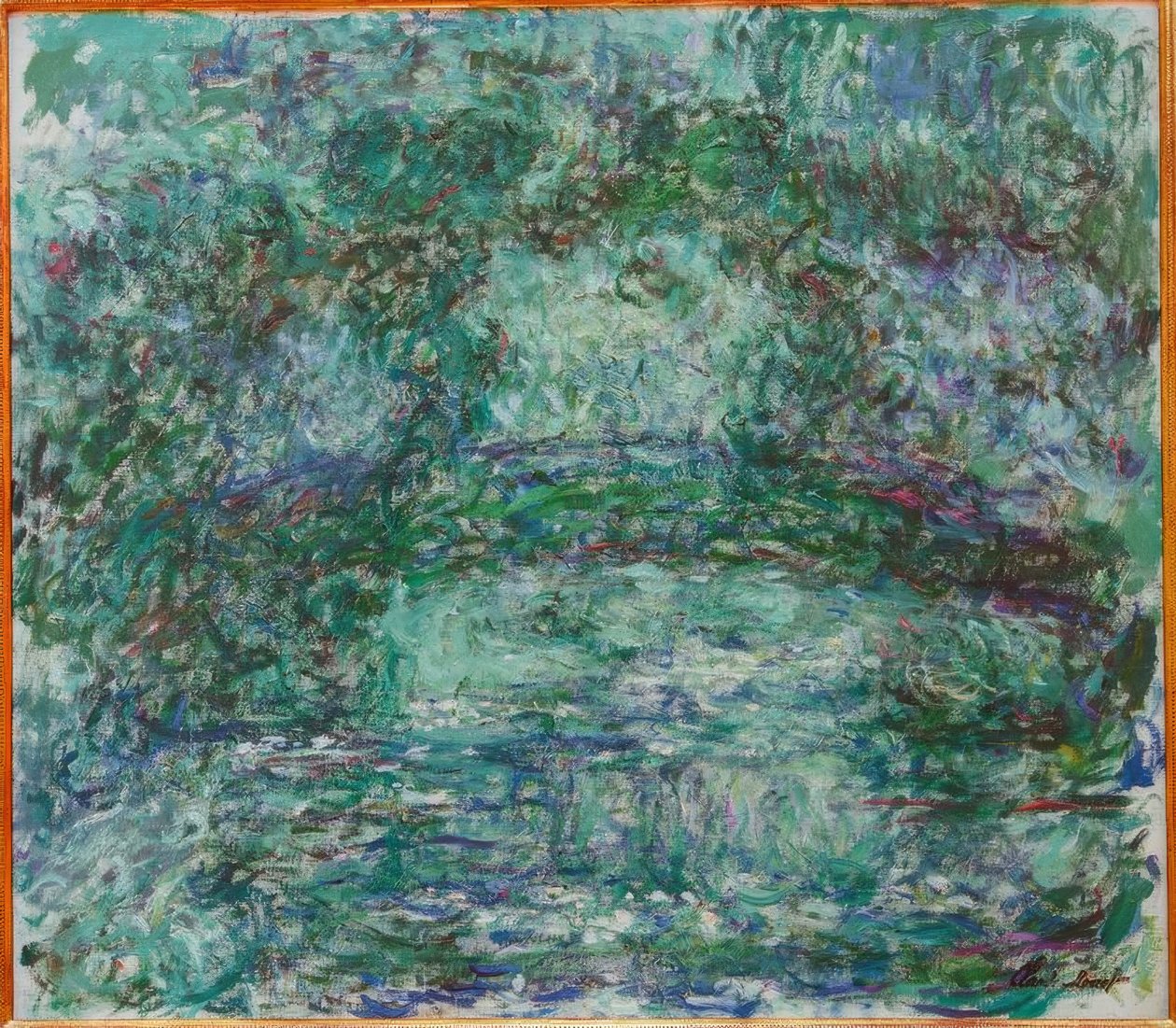 Japanska bron av Claude Monet