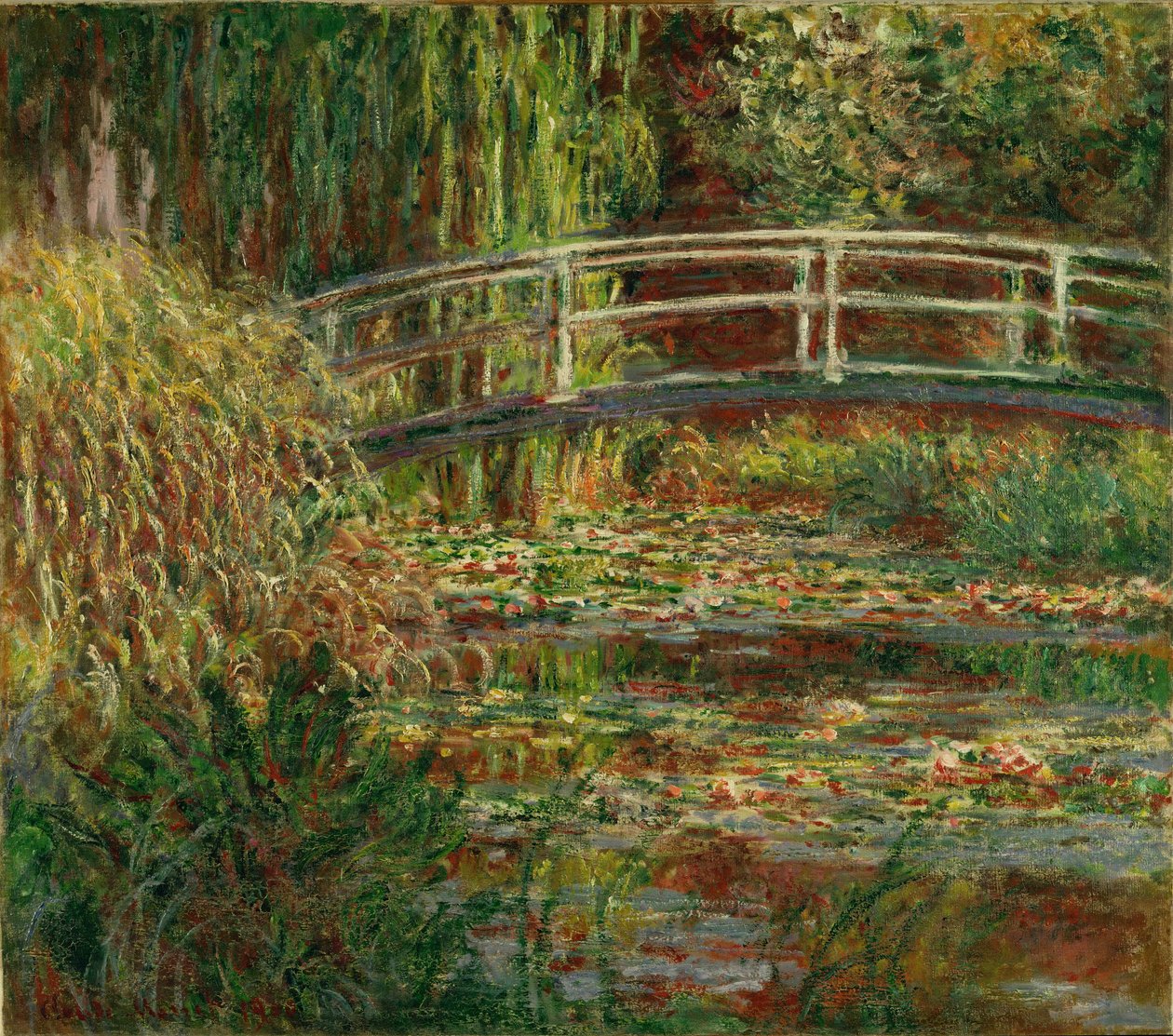 Nymfdammen ... (olja på duk) av Claude Monet