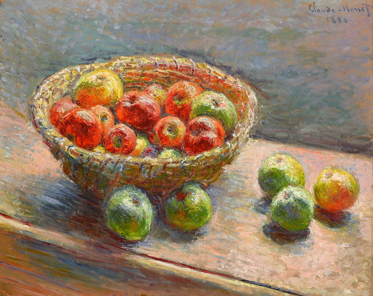 Äppelkorgen av Claude Monet