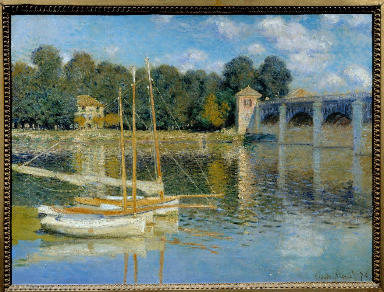Argenteuil Bridge-målning av Claude Monet (1840-1926) av Claude Monet