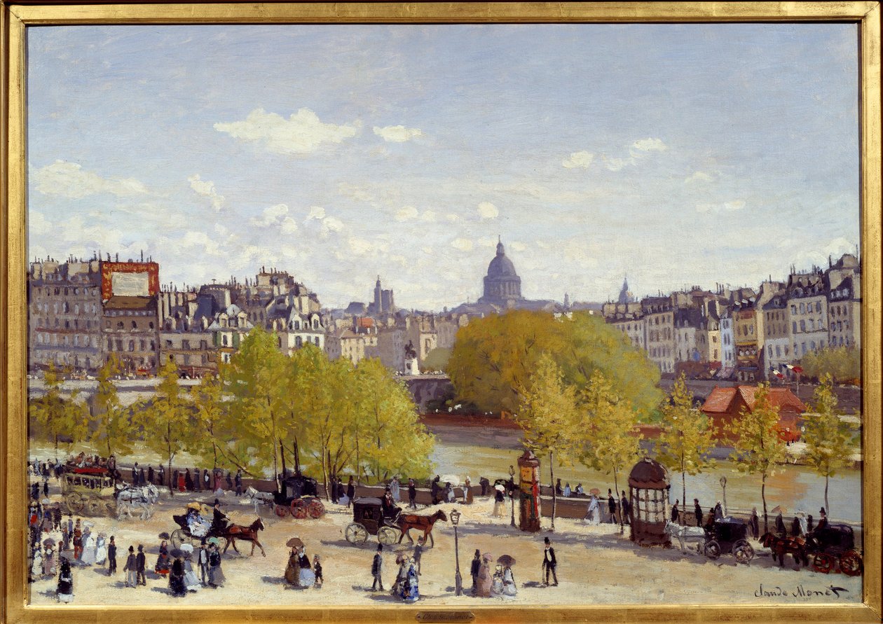 Quai du Louvren i Paris 1867. Målning av Claude Monet (1840-1926) av Claude Monet