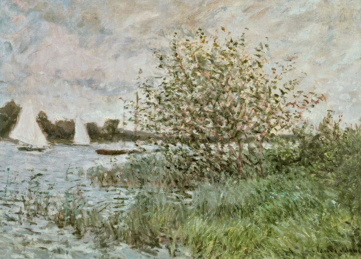 Seines strand nära Argenteuil av Claude Monet