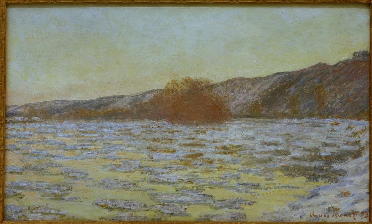 Istappar, skymningseffekt av Claude Monet
