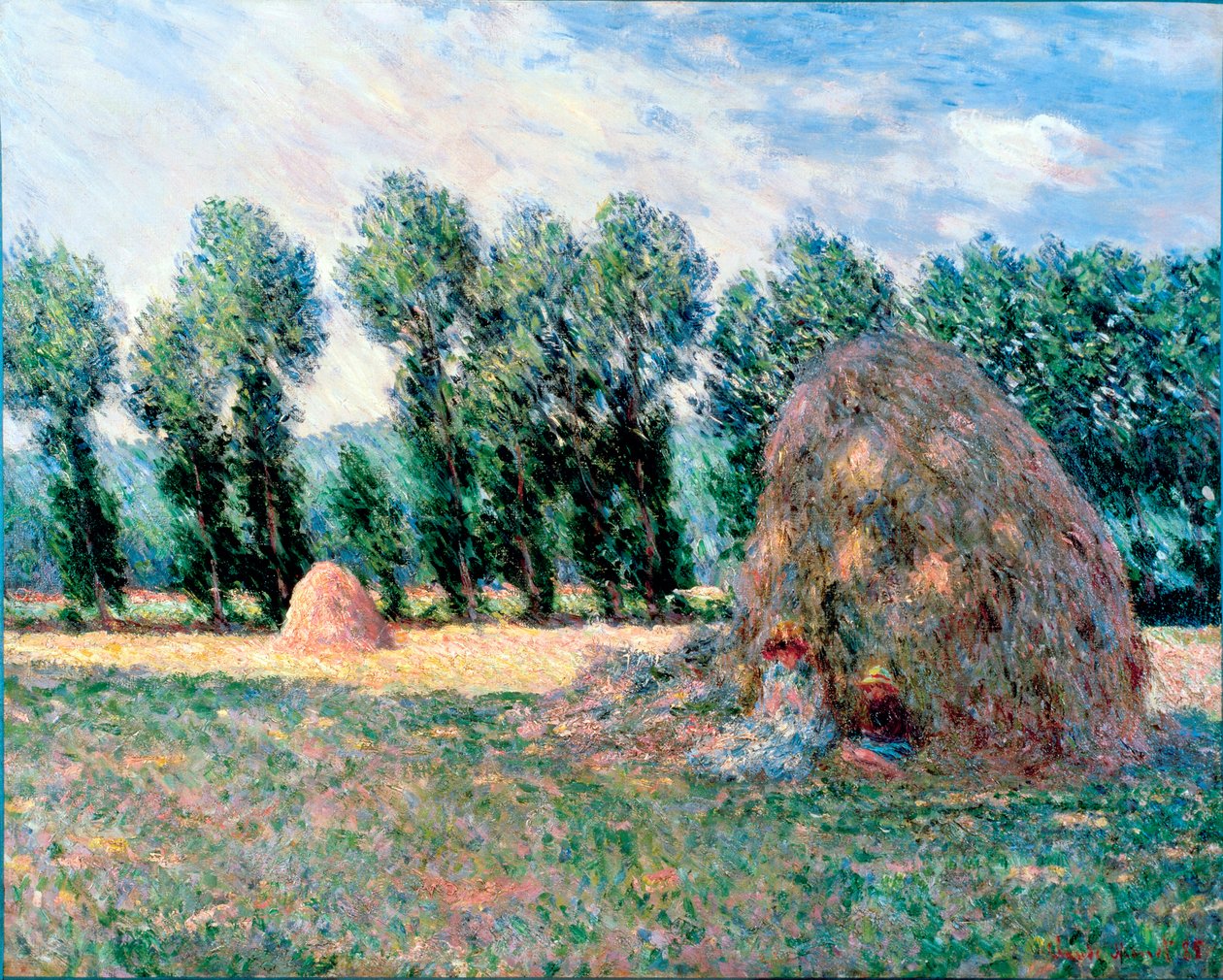""Höstackarna"" Målning av Claude Monet (1840-1926) 1885 Dim 65,2x81,5 cm Ohara Museum of Art, Kurashiki av Claude Monet