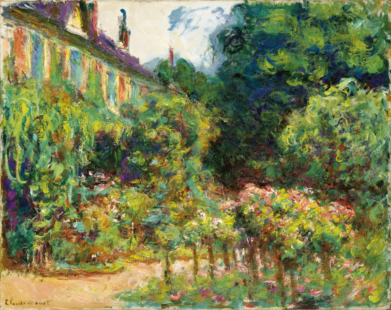 Konstnärens hus i Giverny, 1913 av Claude Monet