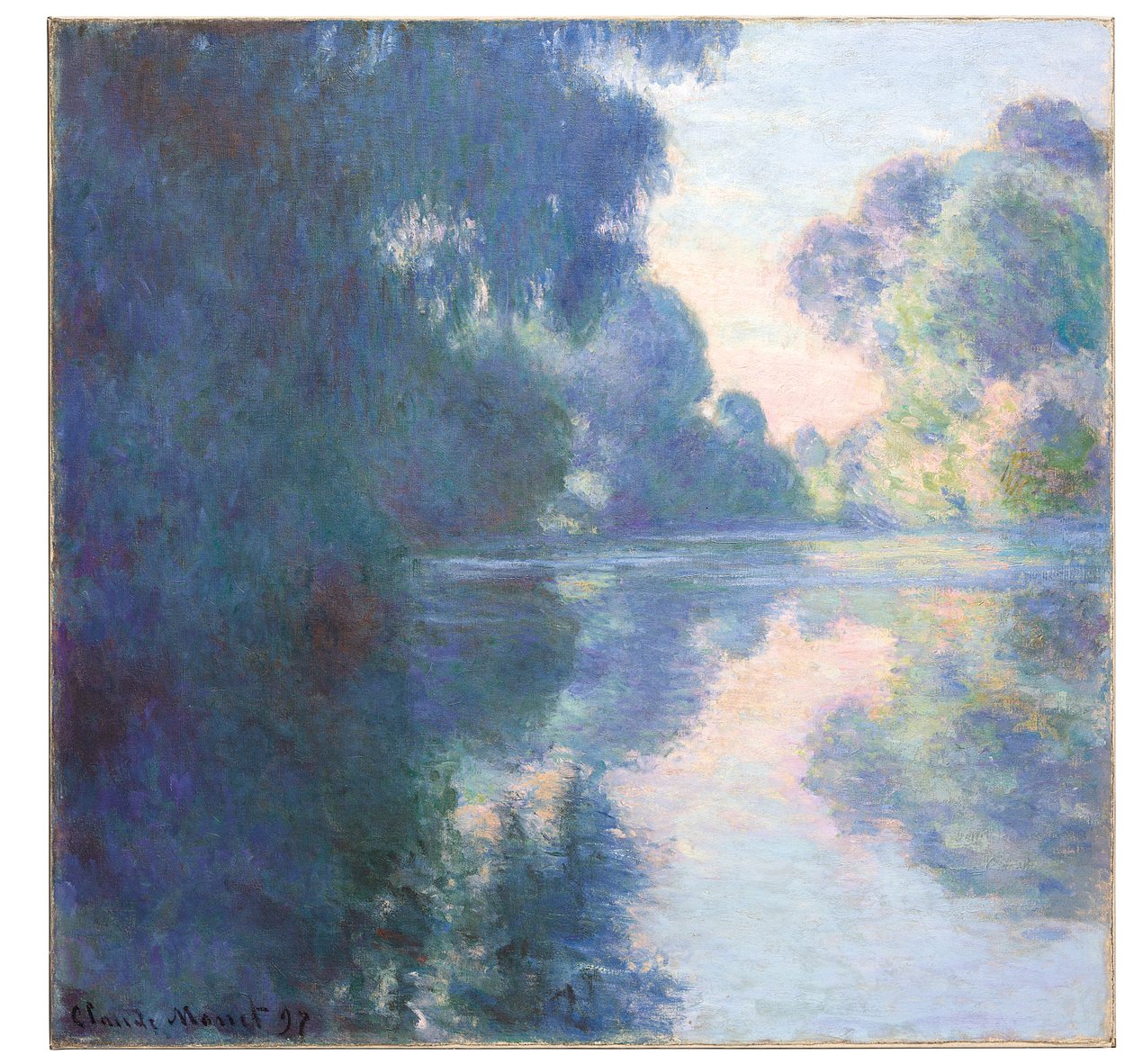 Morgon på Seine, 1897 av Claude Monet