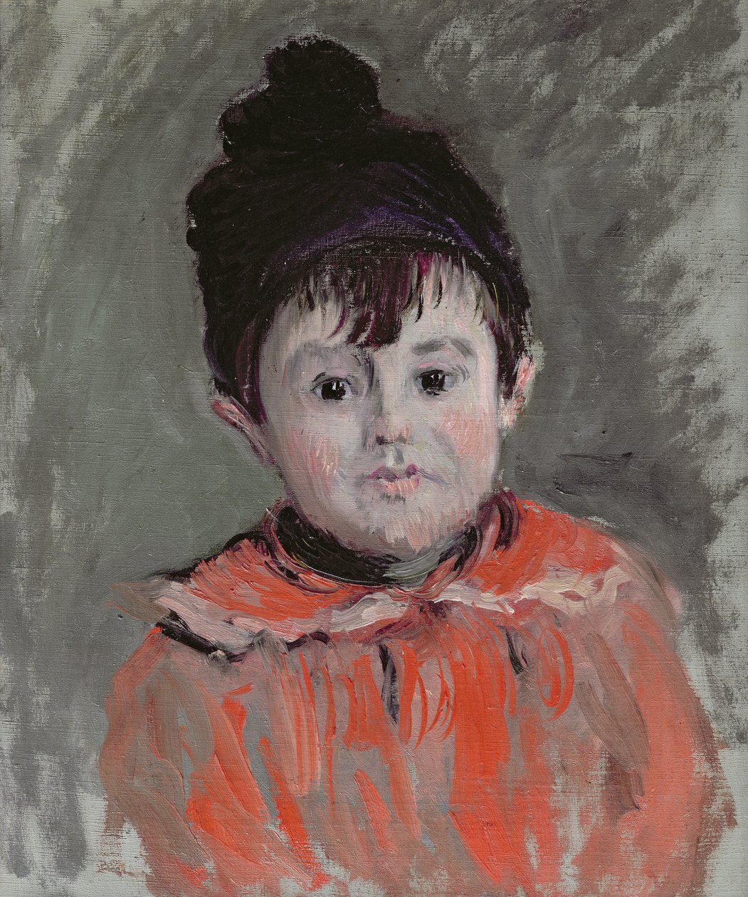 Michel Monet (1878-1966) med en hatt, 1880 av Claude Monet