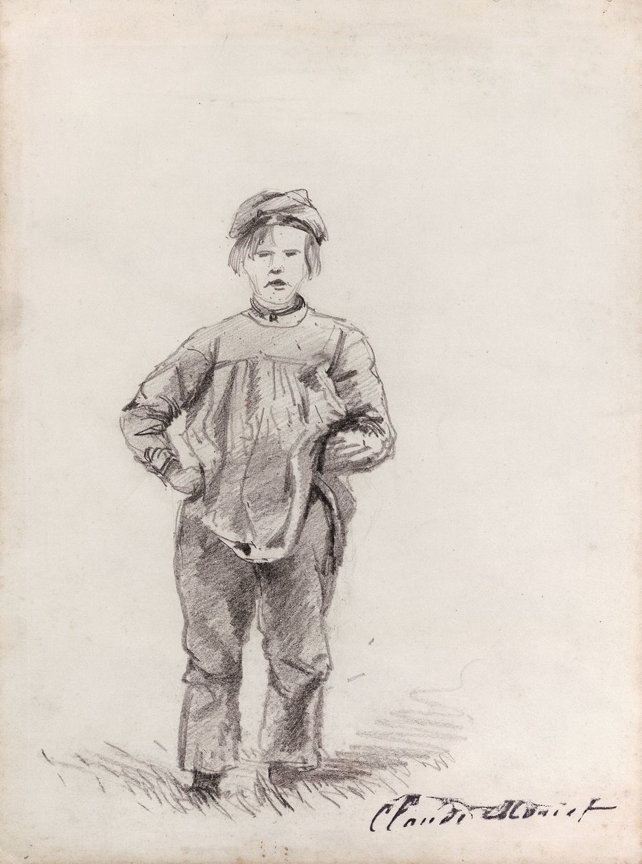 Monet - Pojke på landet, 1857, 2013.985 av Claude Monet