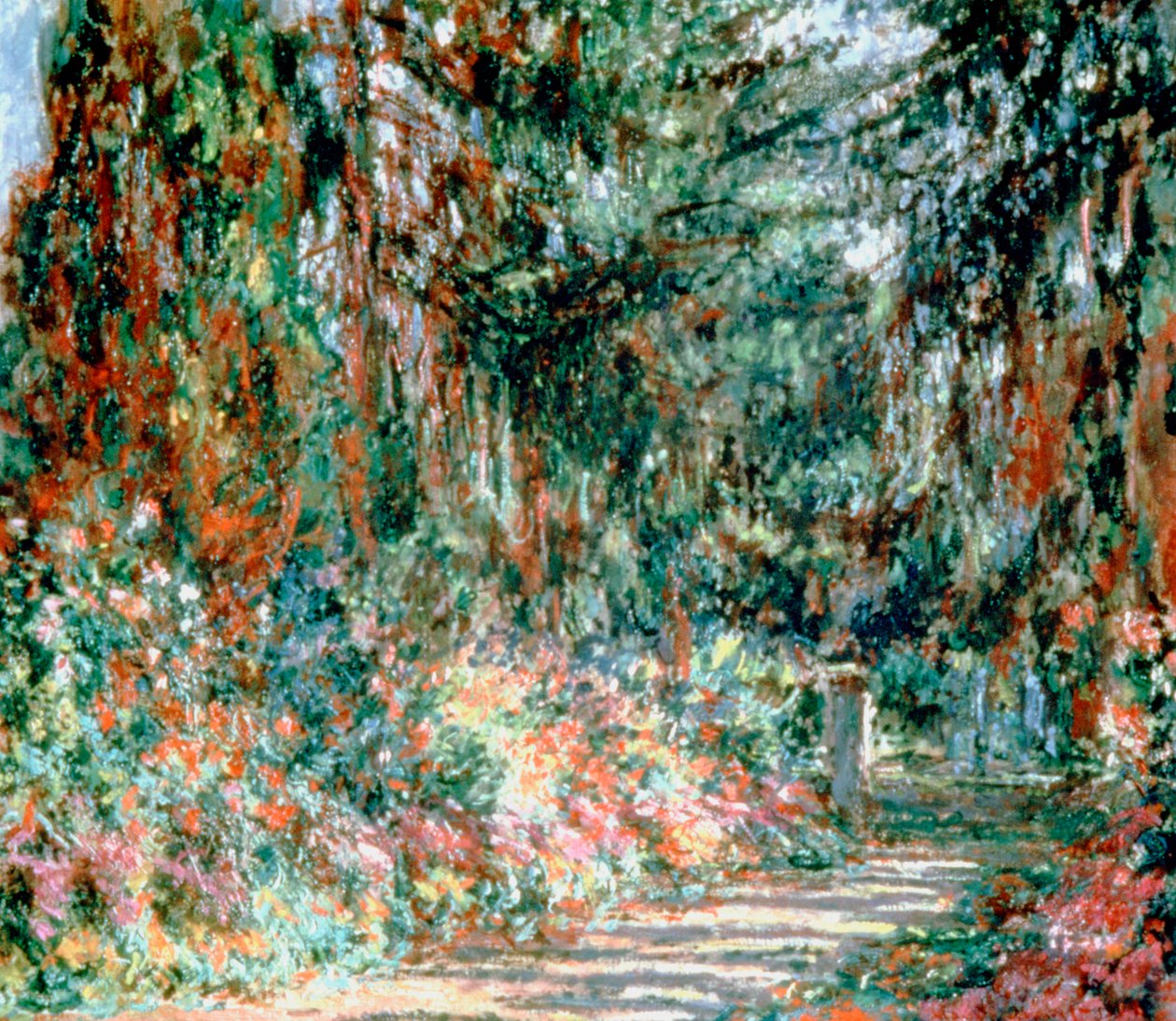 Monets trädgård c1880 av Claude Monet
