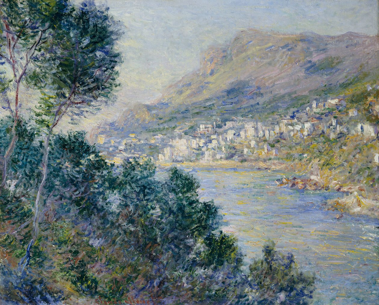 Monte Carlo, Utsikt från Cap Martin, 1884 av Claude Monet