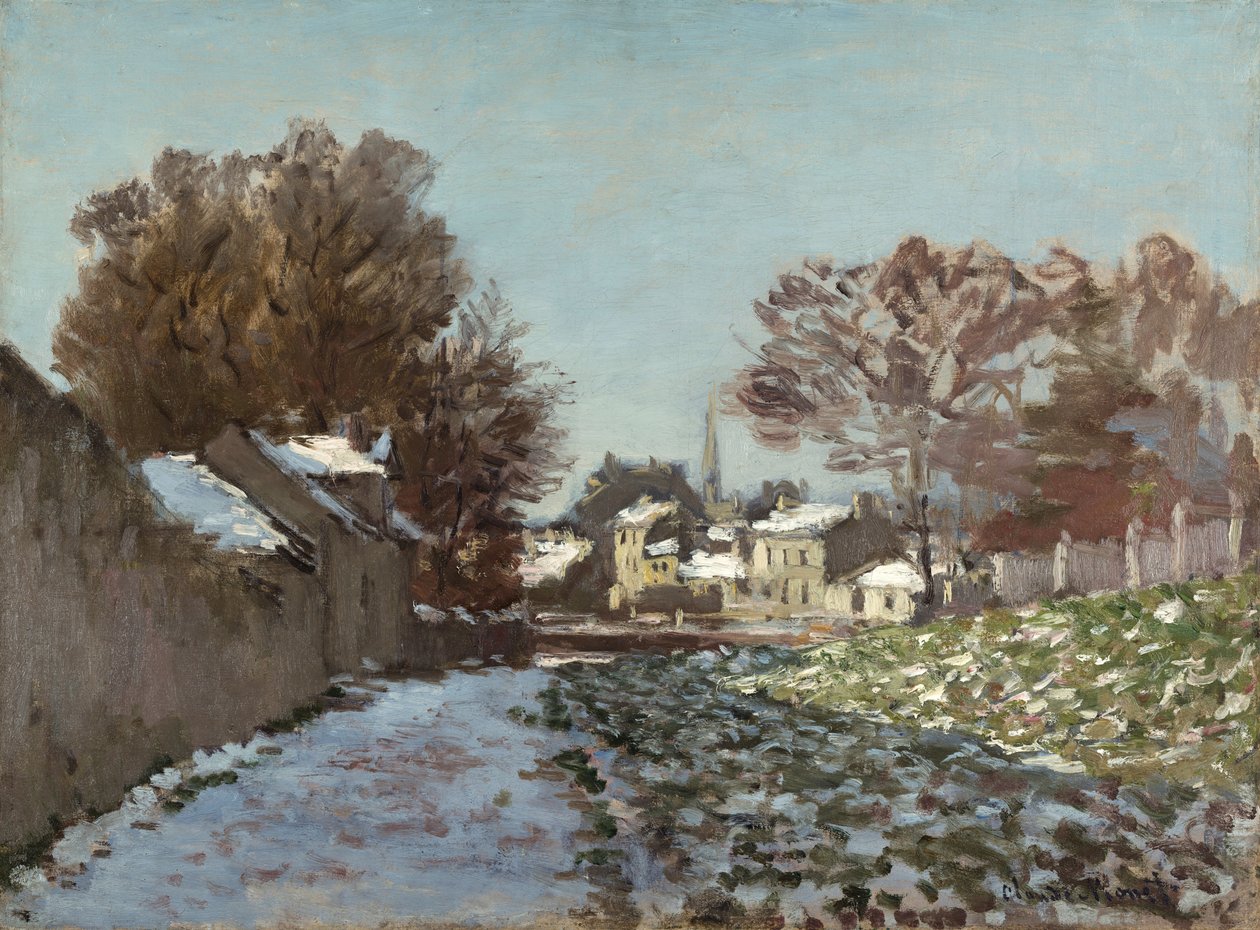 Snö i Argenteuil av Claude Monet