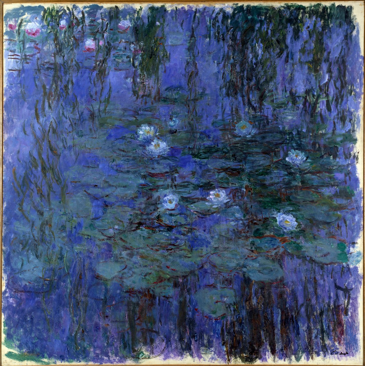 Nympheas bleu Målning av Claude Monet (1840-1926) 1916 Sön. 2x2 m Paris, Musee d
