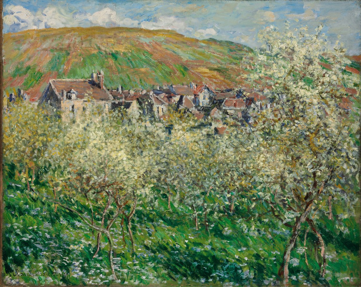 Flowering Plum Trees av Claude Monet