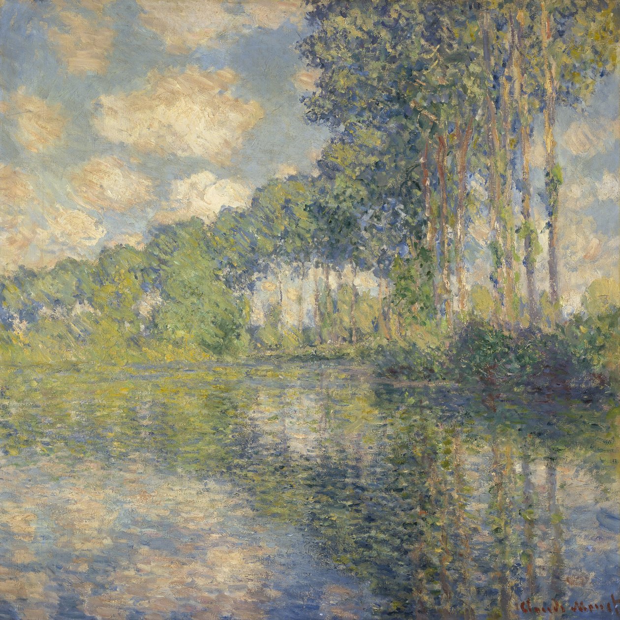 Poplars on the Epte av Claude Monet
