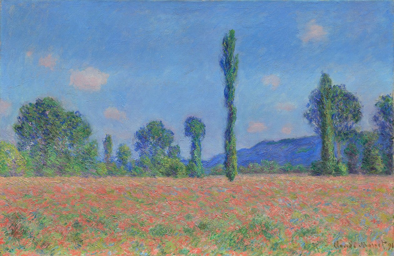 Vallmofältet (Giverny) av Claude Monet