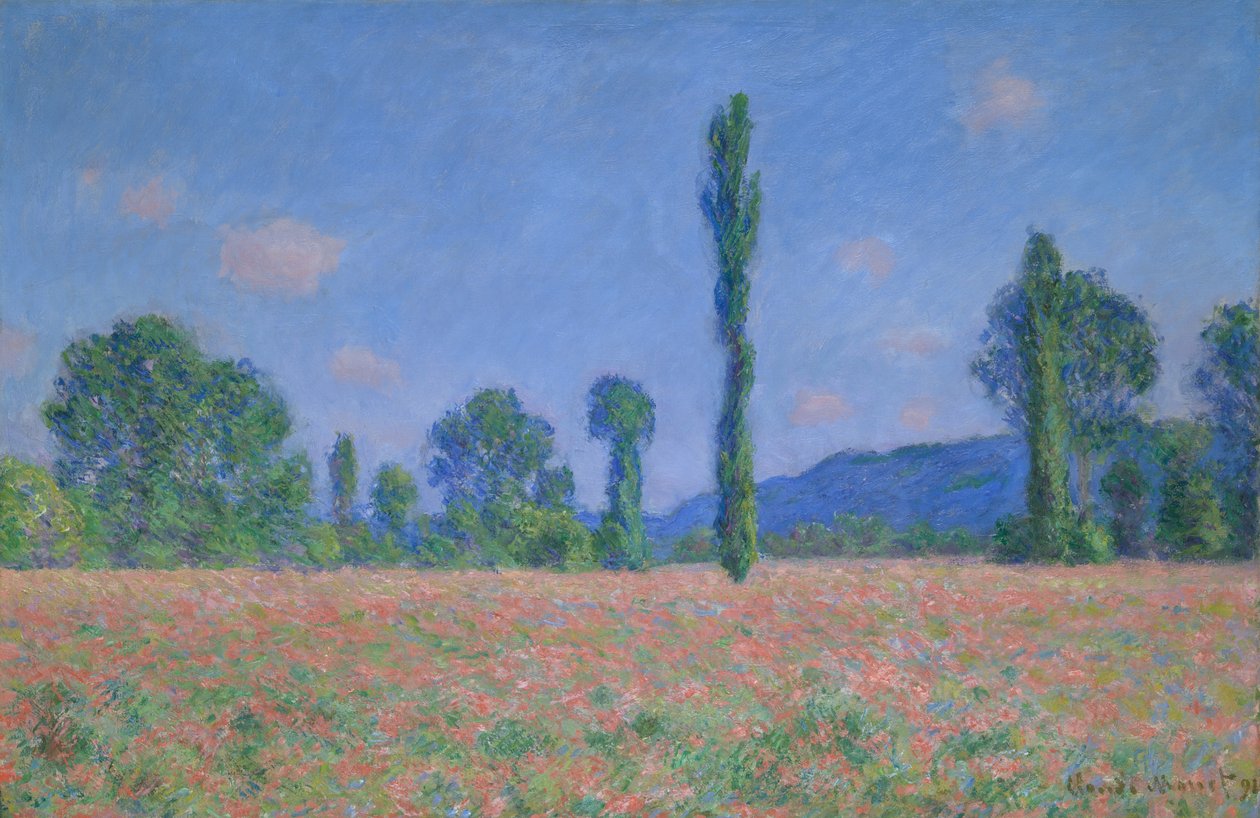 Vallmofältet (Giverny) av Claude Monet