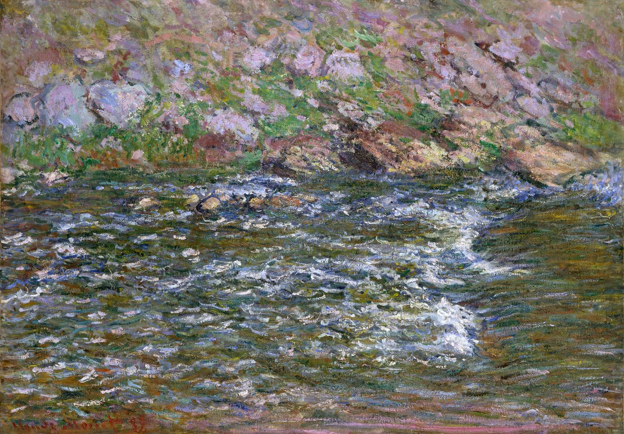 Forsar på Petite Creuse vid Fresselines, 1889 av Claude Monet