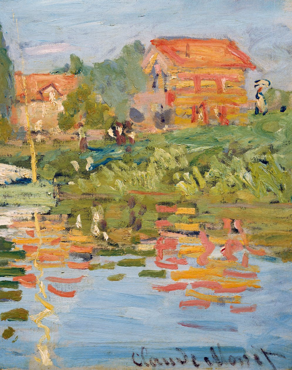 Regattor i Argenteuil, ca 1872 (olja på duk) (detalj) av Claude Monet