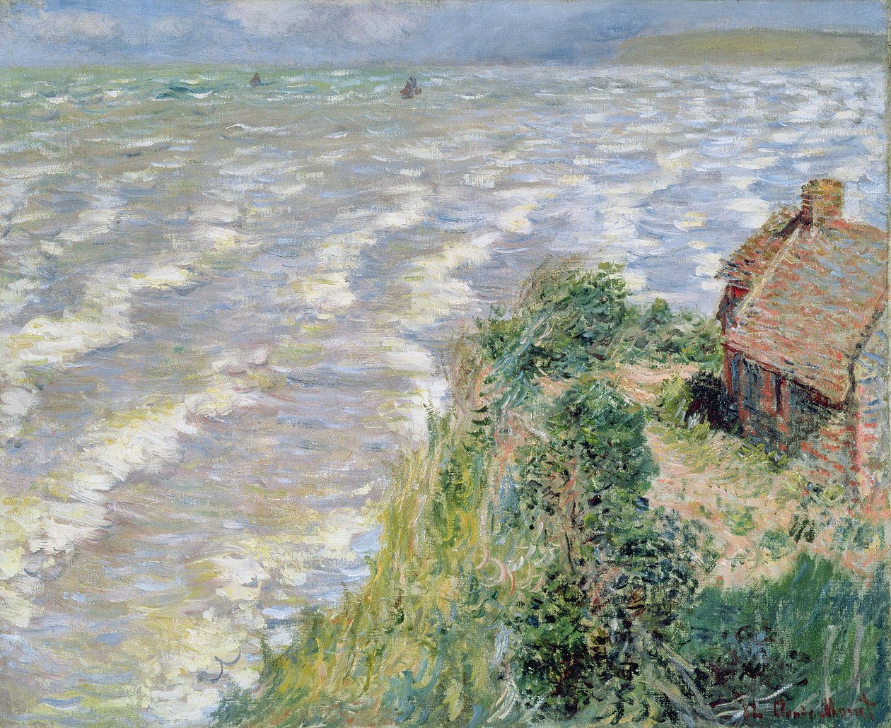 Rising Tide at Pourville, 1882 av Claude Monet
