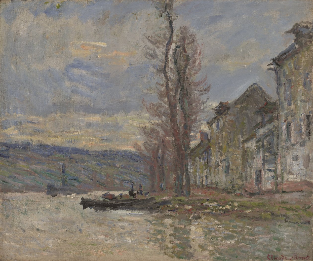 Floden vid Lavacourt av Claude Monet
