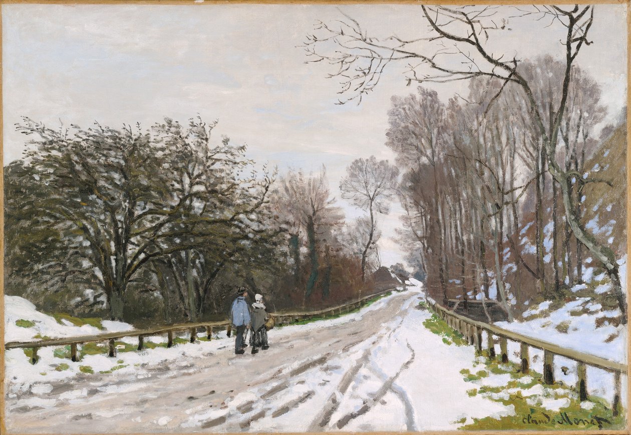 Väg mot gården Saint-Siméon, Honfleur av Claude Monet