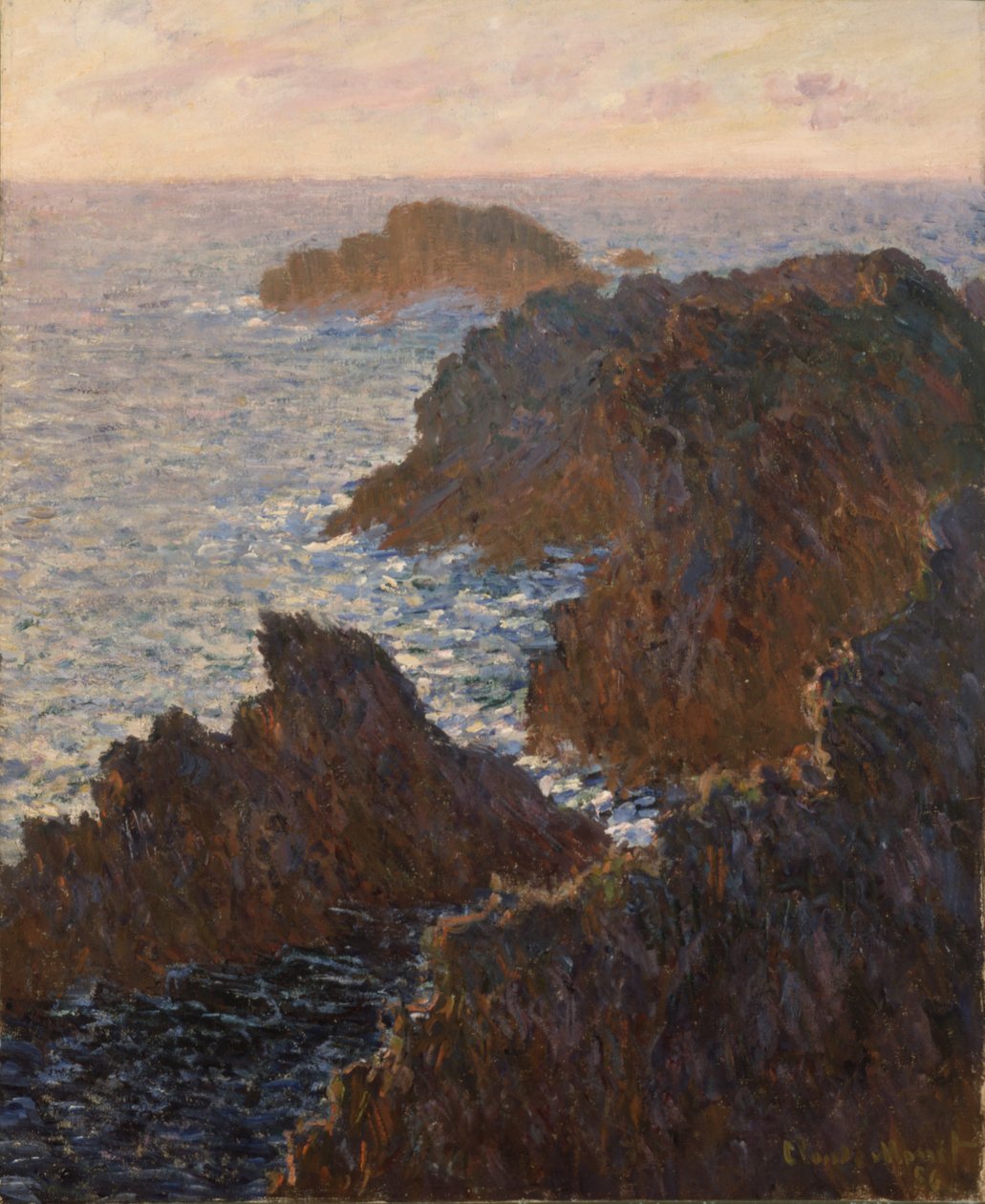 Klipporna vid Belle-Isle, Port-Domois av Claude Monet