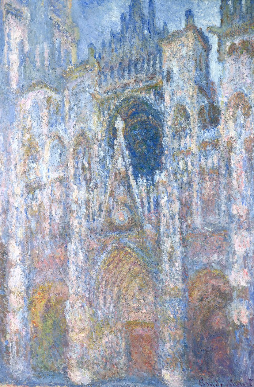 Rouen-katedralen, Blue Harmony, Morgonsol, 1894 av Claude Monet
