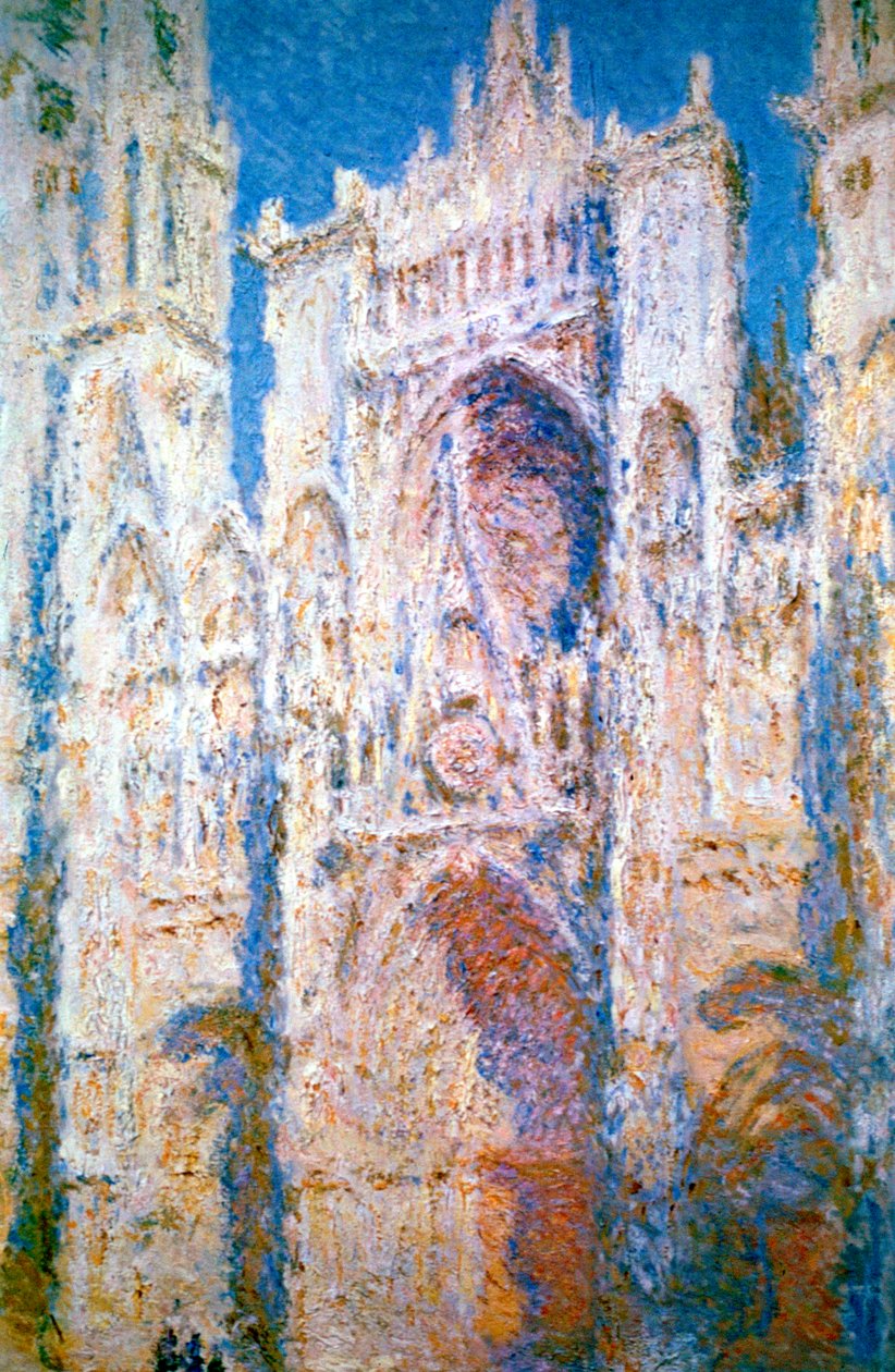 Rouens katedral, Harmoni i blått och guld, 1894 av Claude Monet