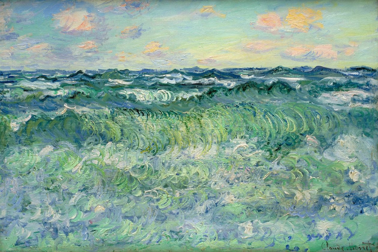 Havslandskap, Pourville av Claude Monet