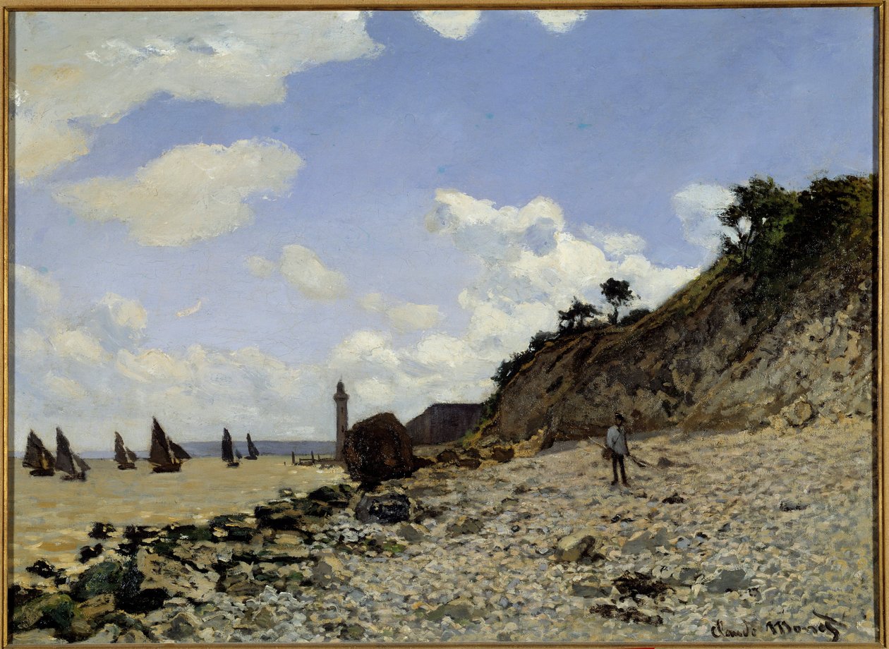 Seaside i Honfleur Målning av Claude Monet (1840-1926) 1864-1866 Los Angeles. Country Museum of Art - Seaside vid Honfleur. Målning av Claude Monet (1840-1926) av Claude Monet