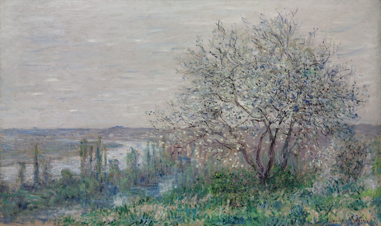 Vårstämning i Vétheuil, 1880 av Claude Monet
