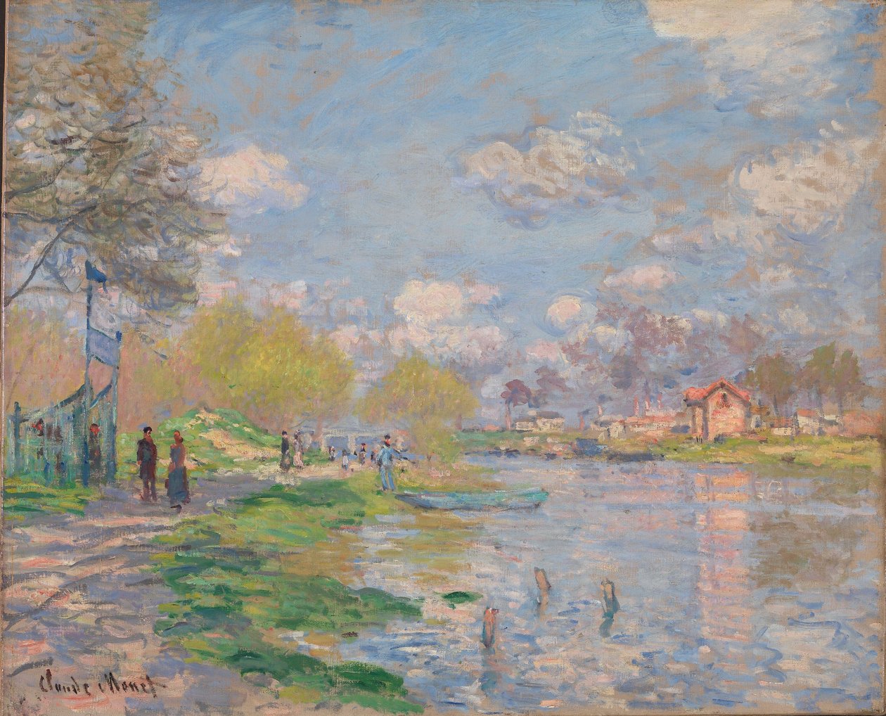 Våren på ön La Grande Jatte av Claude Monet