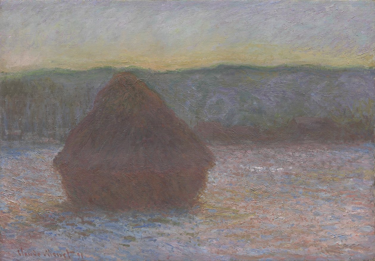 Stack av vete av Claude Monet