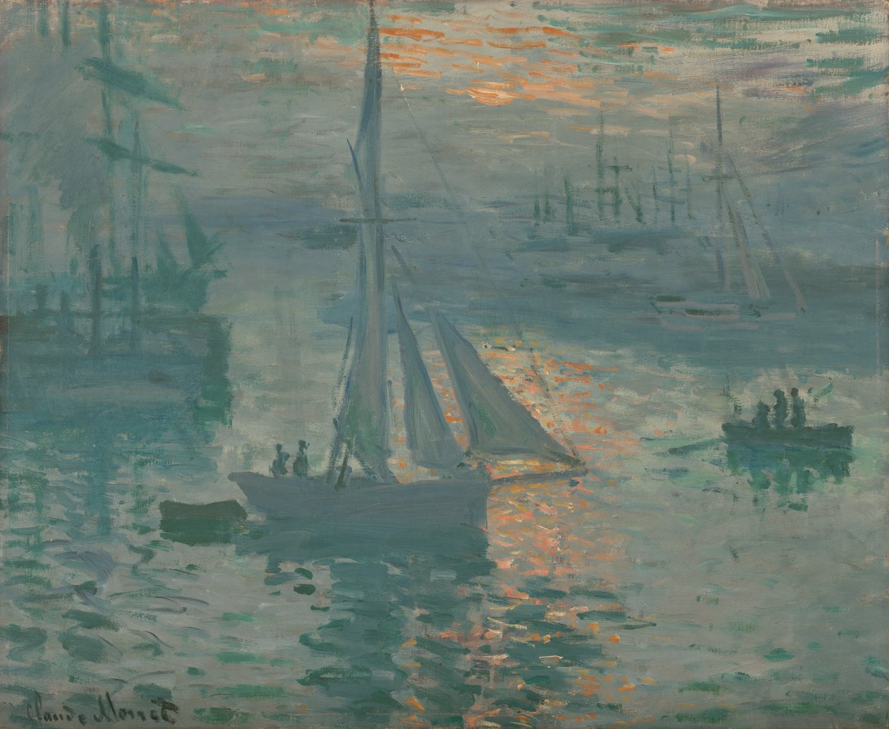Soluppgång (marin) av Claude Monet