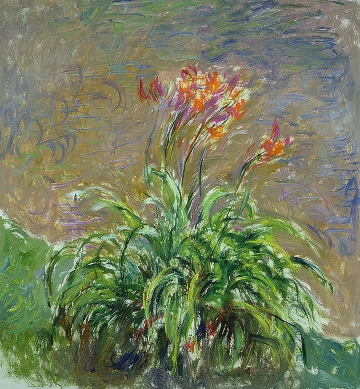 Taglilien (Dagliljorna). 1914-17 av Claude Monet