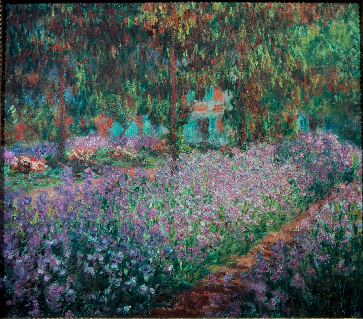 Konstnärens trädgård i Giverny av Claude Monet