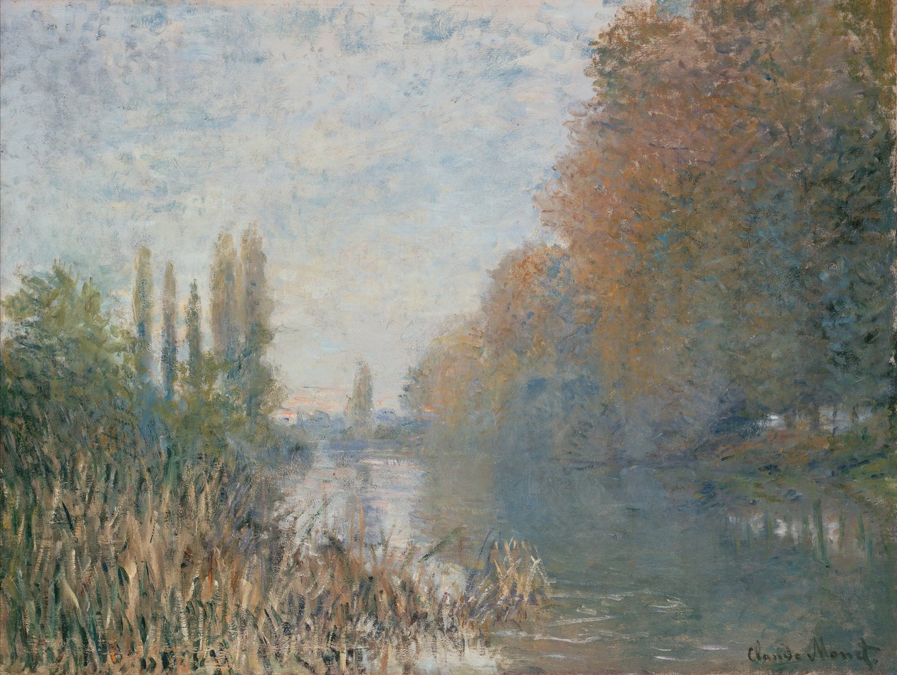 Seines stränder på hösten av Claude Monet