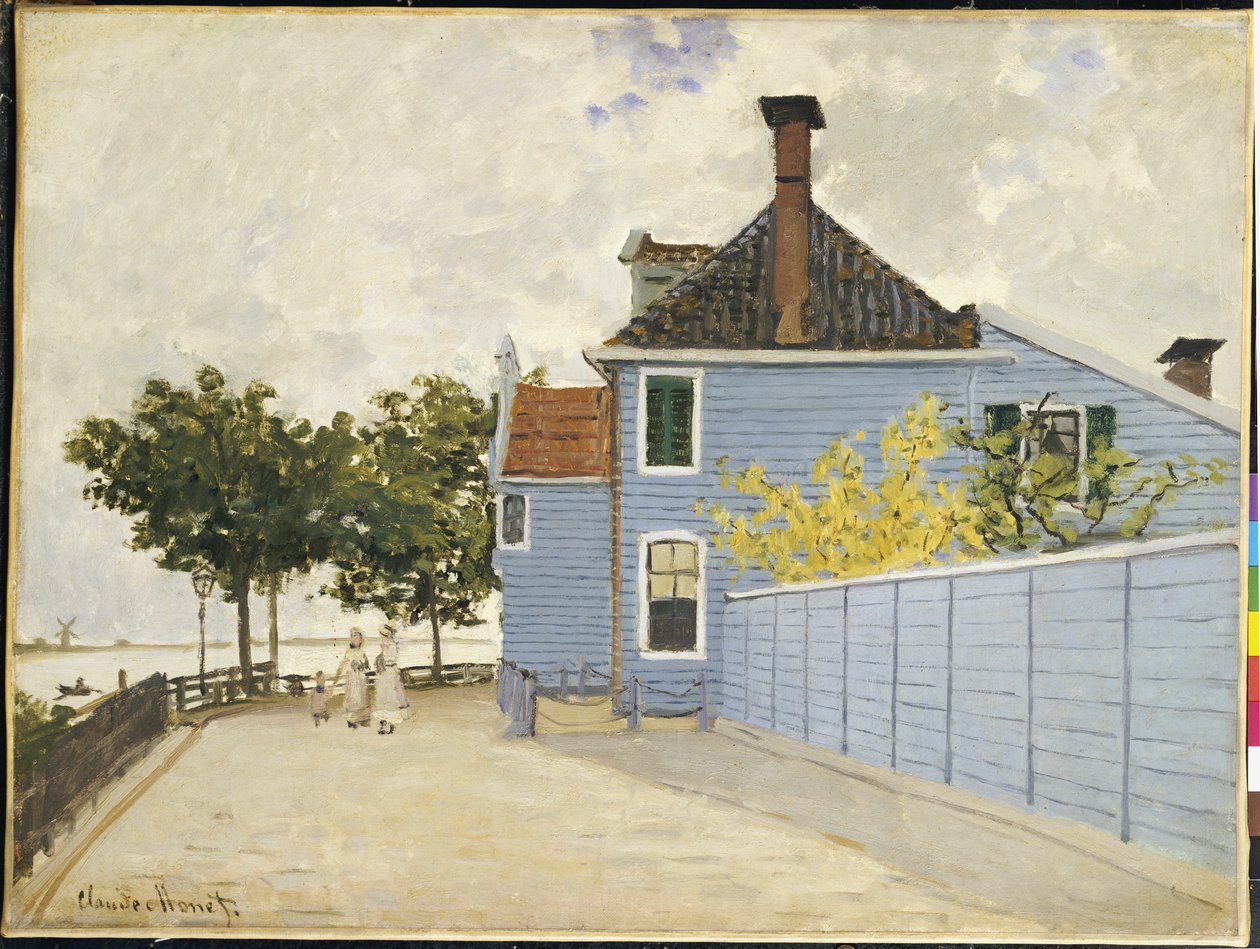 Blå huset, Zaandam av Claude Monet