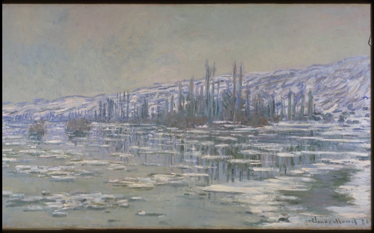 Isens upplösning (La Débâcle eller Les Glaçons) av Claude Monet