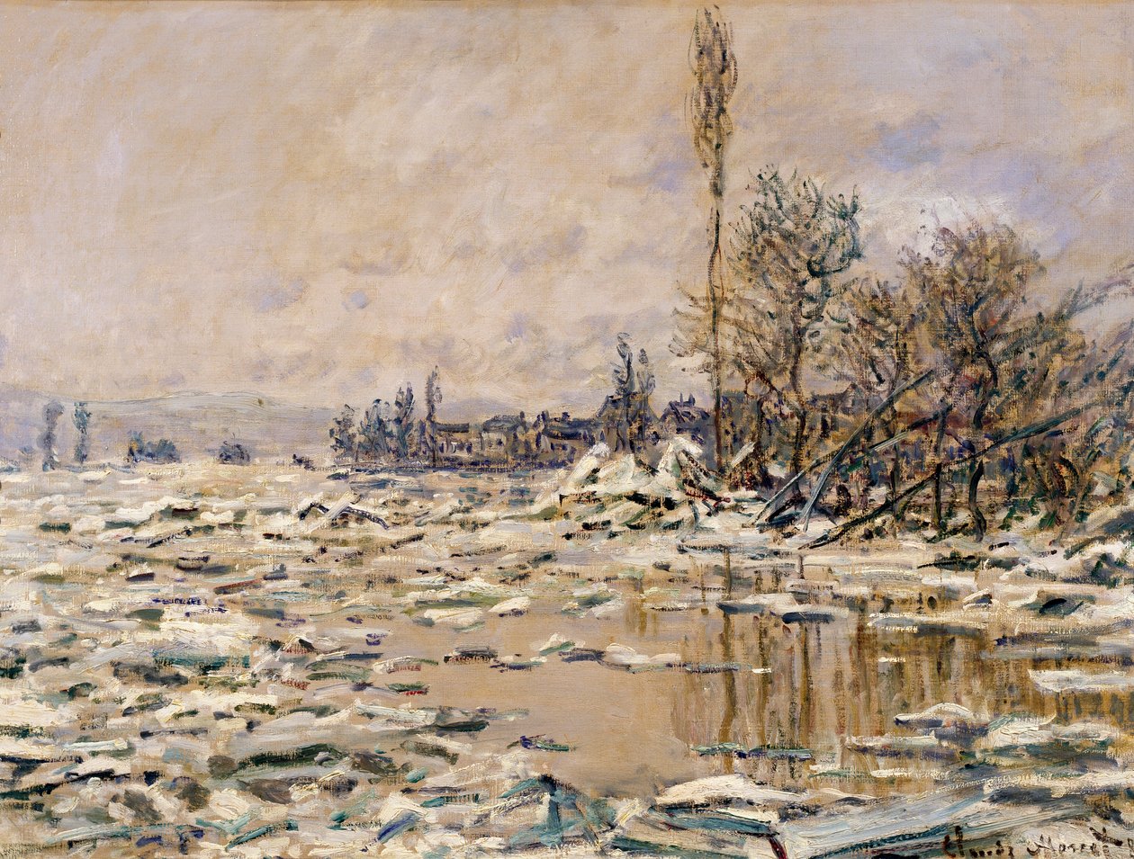Isens upplösning av Claude Monet