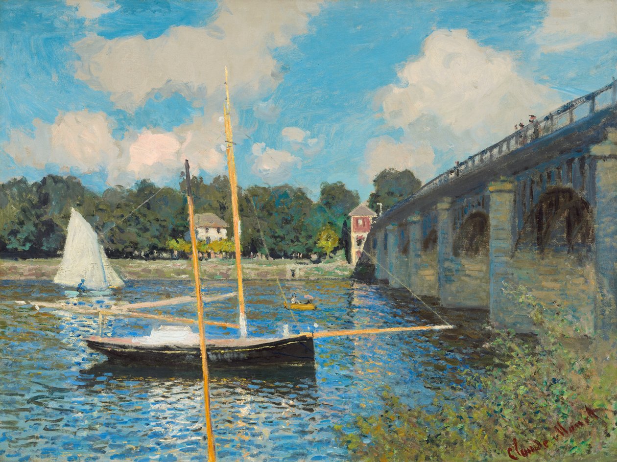 Bron vid Argenteuil av Claude Monet