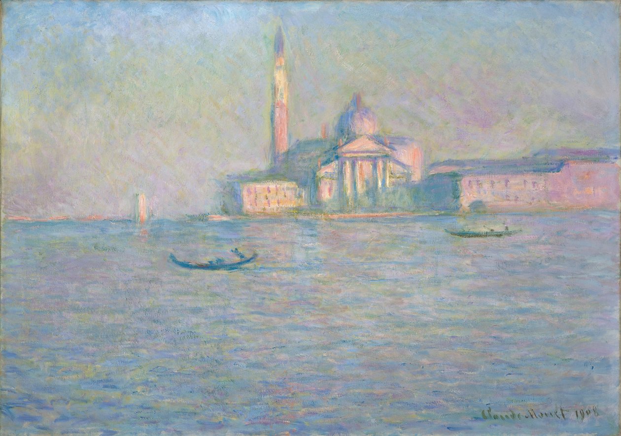 Kyrkan San Giorgio Maggiore, Venedig, 1908 av Claude Monet