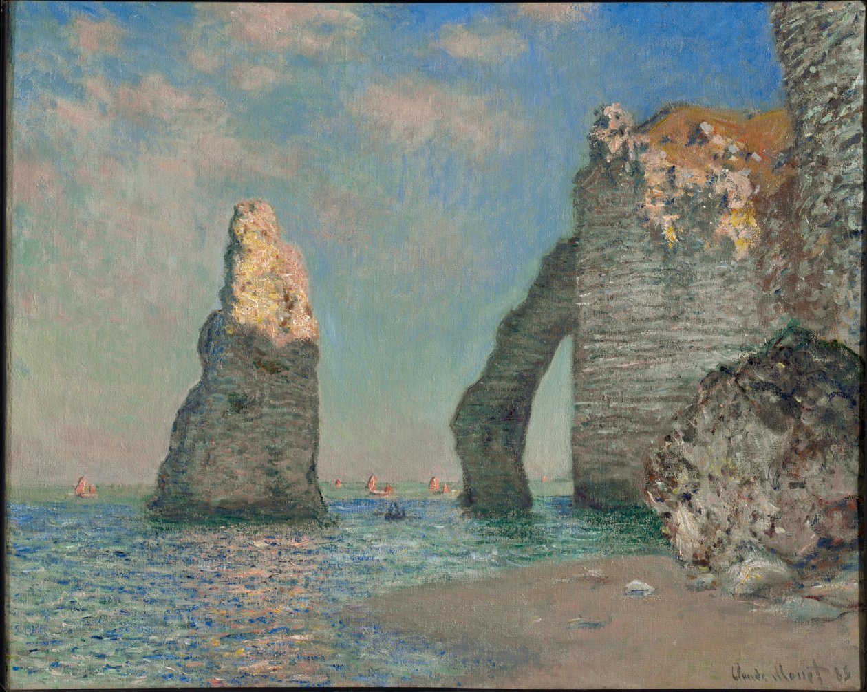 The Cliffs at Etretat  av Claude Monet