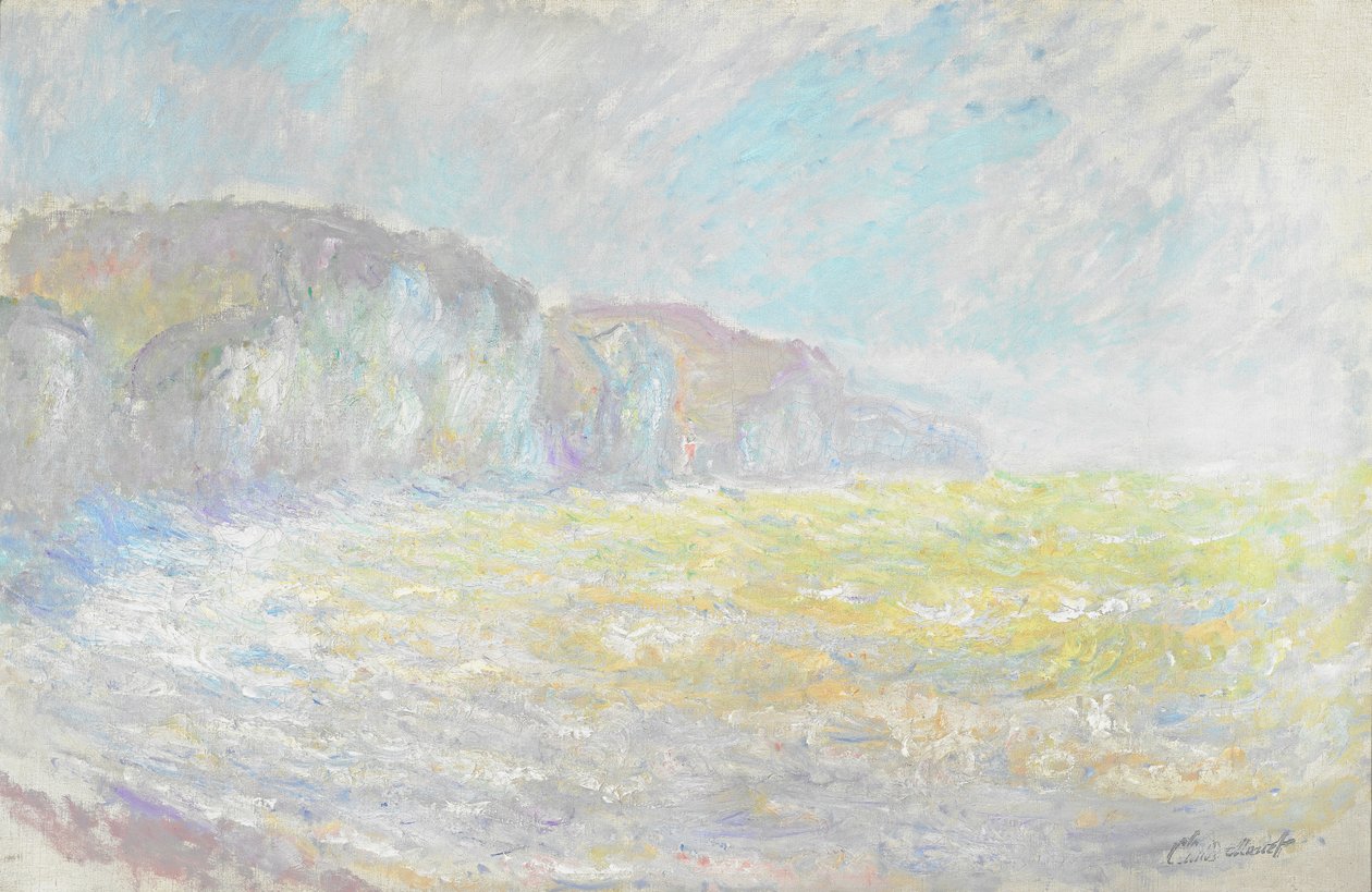 Klipporna vid Pourville, grov sjö av Claude Monet
