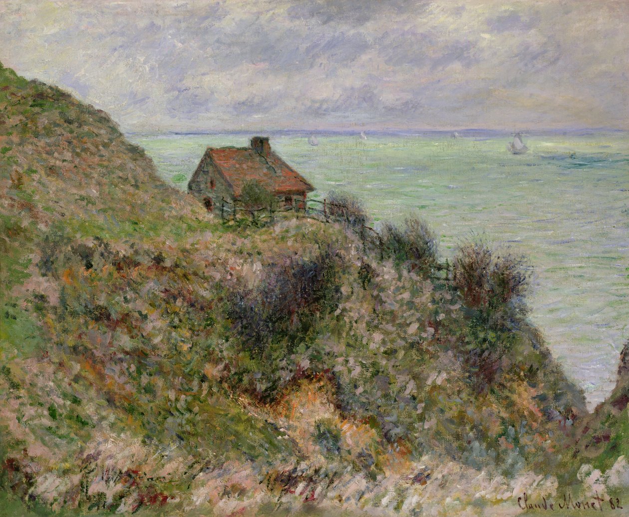 Tulltjänstemannakojan i Pourville, 1882 av Claude Monet
