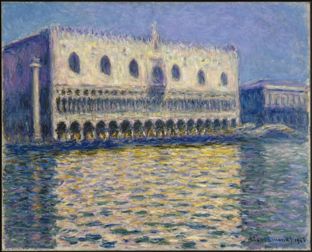 Doge-palatset (Le Palais ducal) av Claude Monet