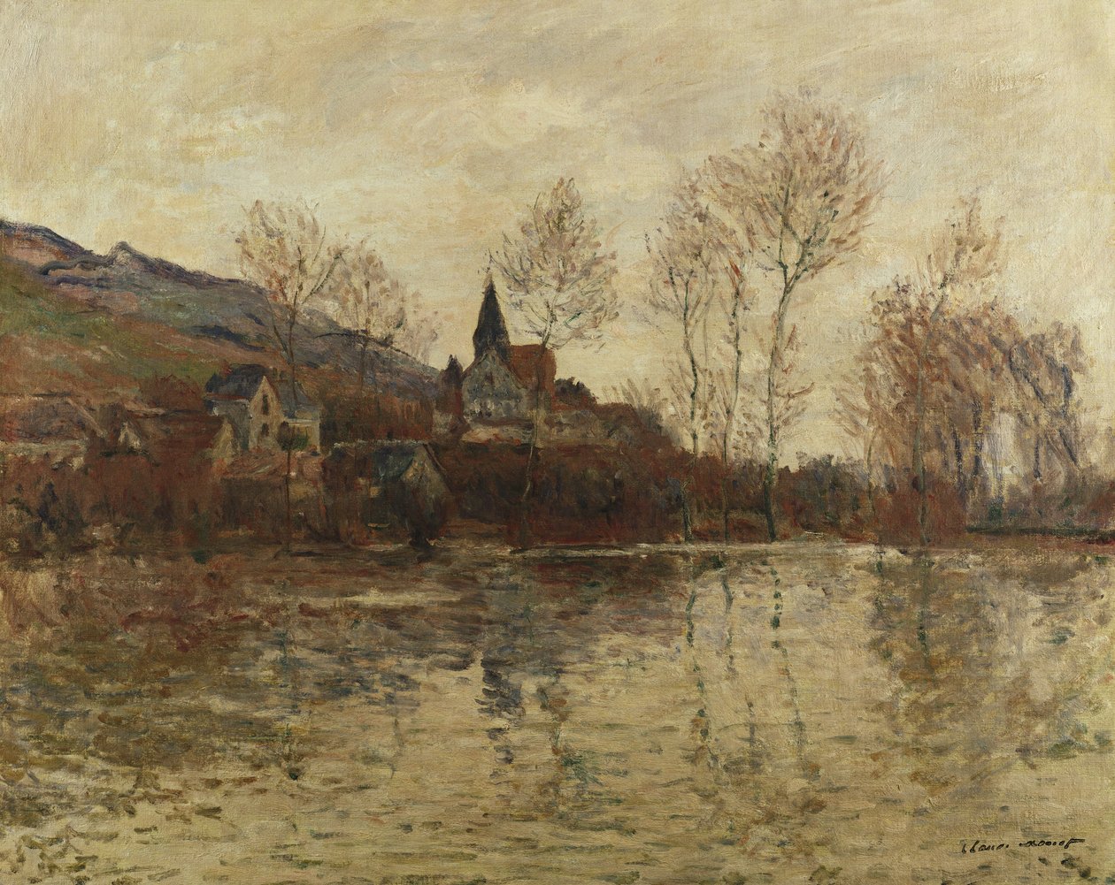 Översvämningen vid Giverny, ca 1886 av Claude Monet