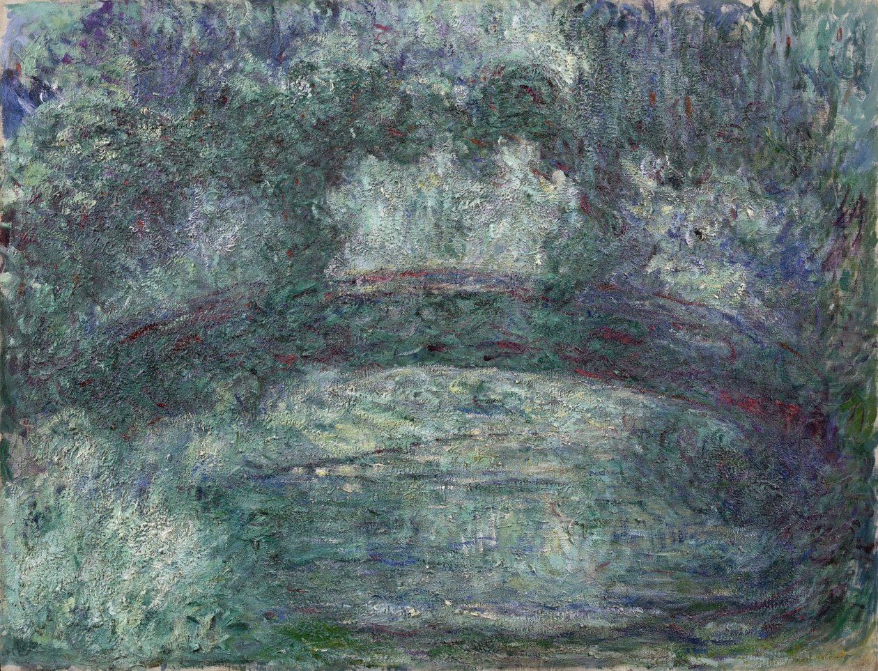 Japanska bron av Claude Monet