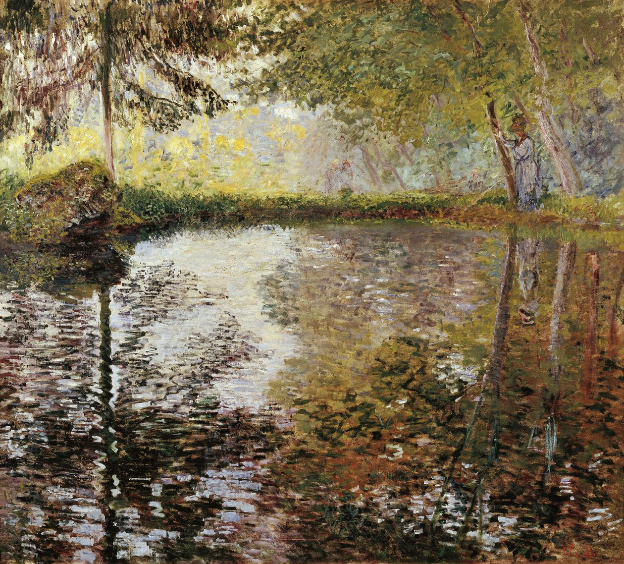 Sjön vid Montgeron, Frankrike av Claude Monet