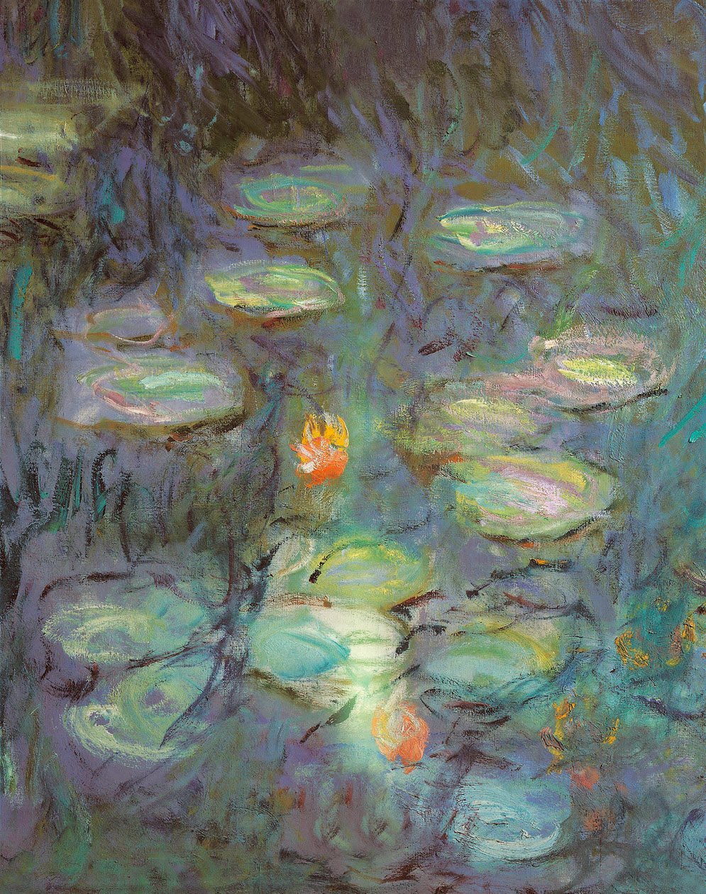 The Nympheas: Morning (detalj) av Claude Monet